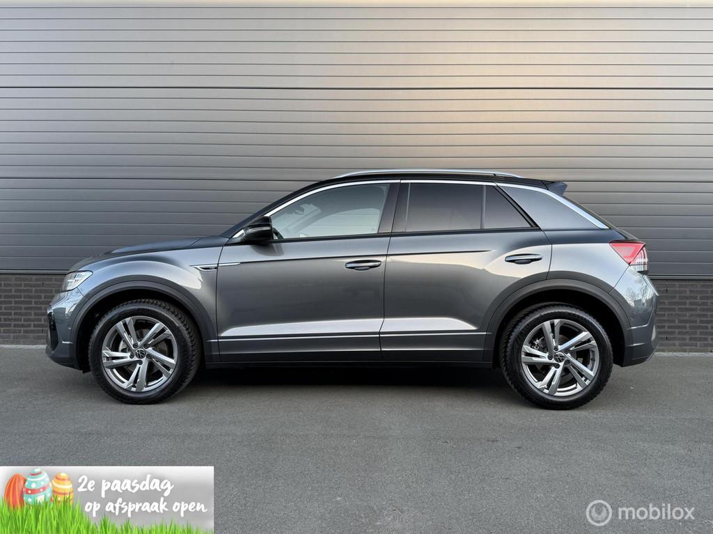 Volkswagen T-Roc 1.5 TSI DSG R-Line ADABCR*HAAK*CAMERA*CARPL, 4 cilinders, Leder en Stof, Bedrijf, Adaptive Cruise Control