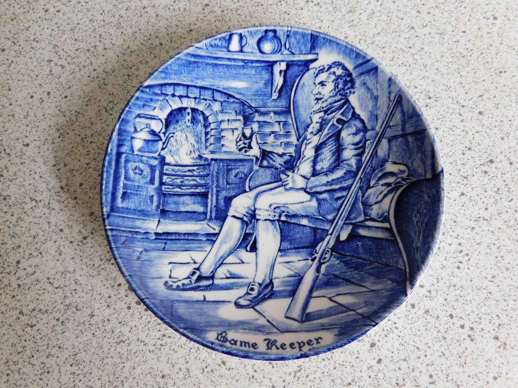 Bord 11 cm. Blauw Gamekeeper Enoch Wedgwood, Antiek en Kunst, Antiek | Wandborden en Tegels, Ophalen of Verzenden