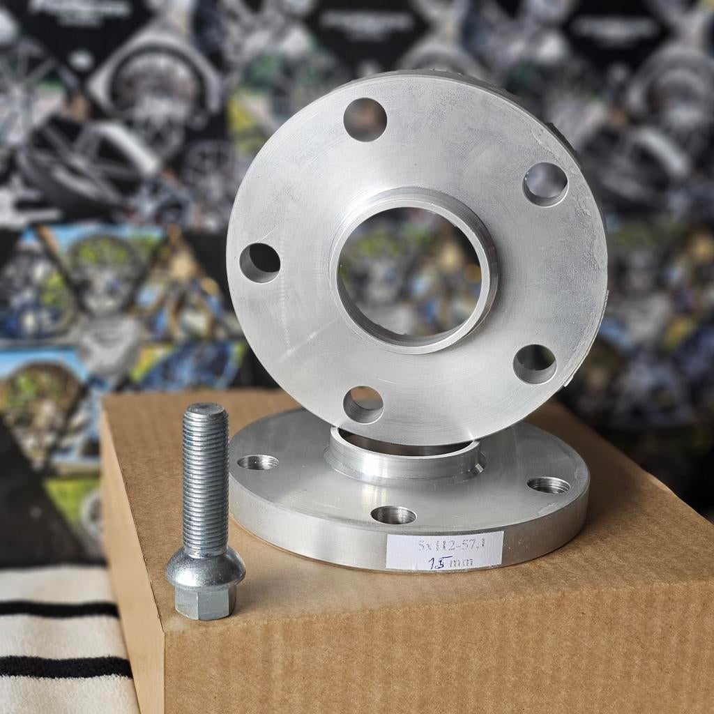 Spoorverbreders spacers Golf 8 5x112 57,1 15mm, Ophalen of Verzenden