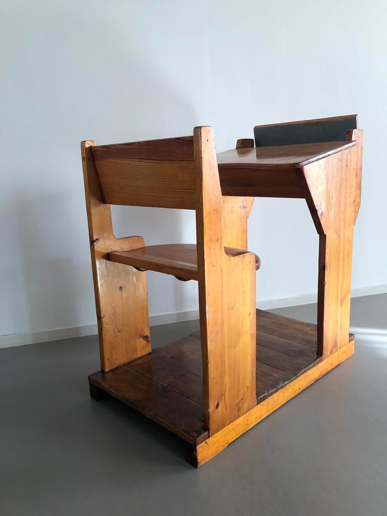 Vintage Zweeds schoolmeubel voor kinderkamer, schoolbankje, Ophalen, Gebruikt, Overige typen, X