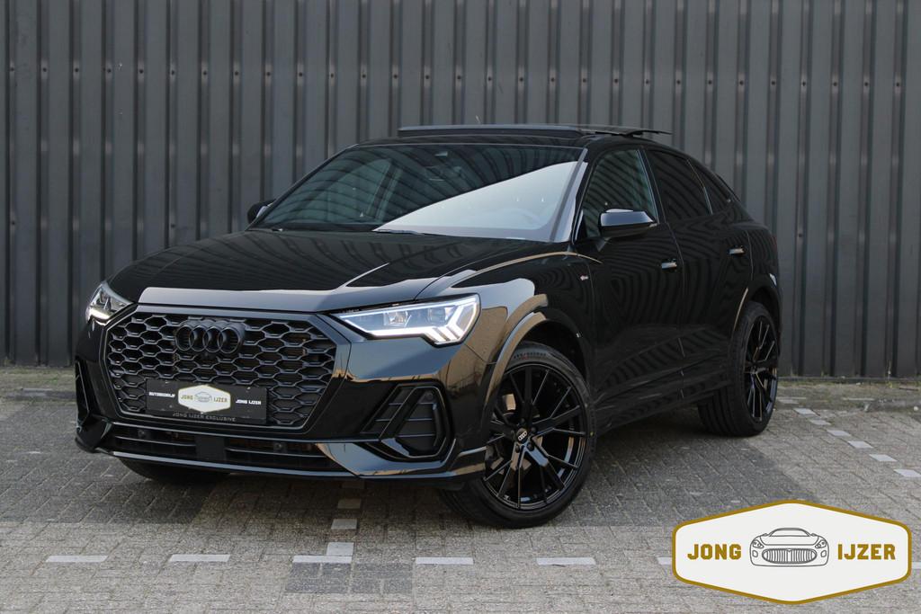 Audi Q3 Sportback 35 TFSI 3x S-LINE PANO SONOS 360 CAM SFEER, 4 cilinders, 150 pk, Zwart, 14 km/l