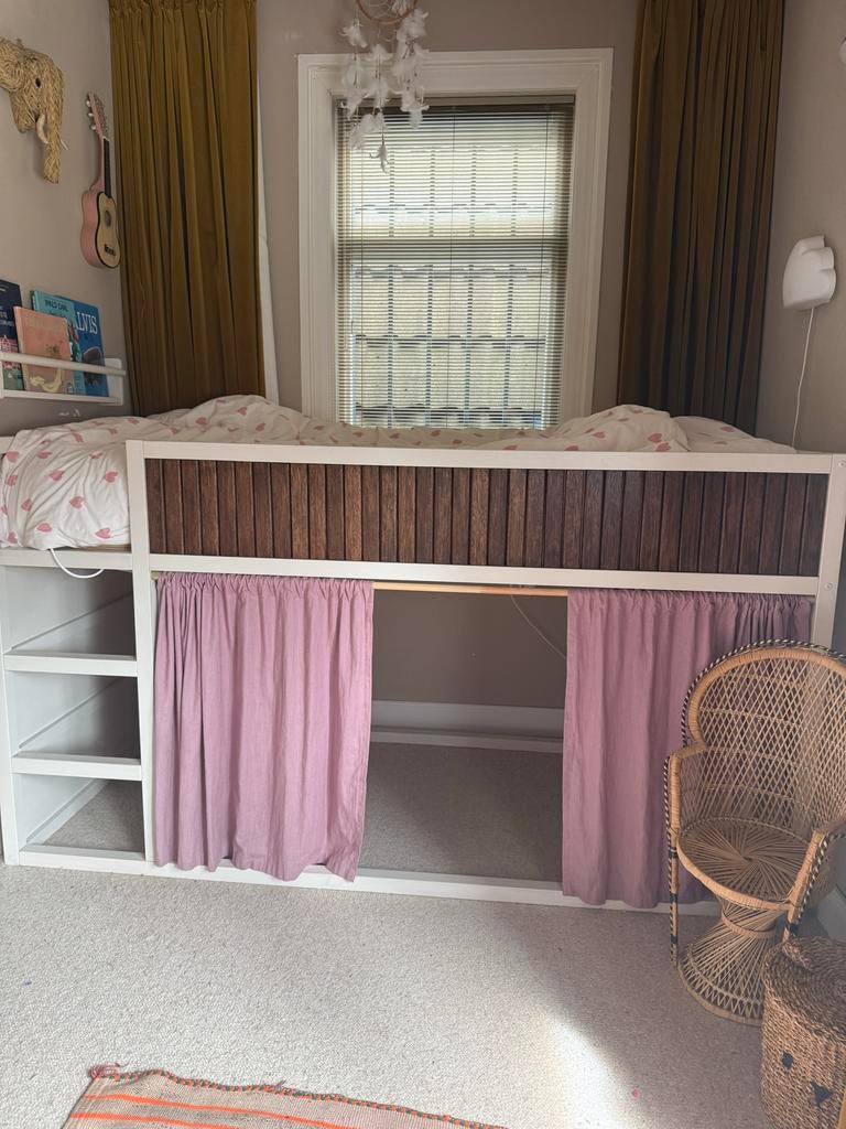 IKEA KURA bed met gordijnen, Ophalen, Zo goed als nieuw, Hoogslaper