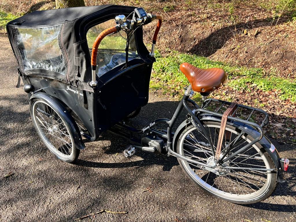 Johnny Loco elektrische bakfiets Shimano Steps middenmotor, Fietsen en Brommers, Fietsen | Bakfietsen, Huif, Ophalen of Verzenden