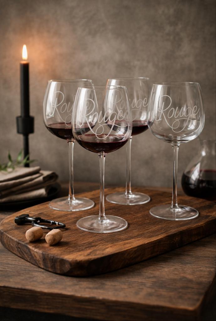 Riviera Maison Rouge Wijnglazen - Set van 4, Glas of Glazen, Ophalen of Verzenden, Overige stijlen, Glas