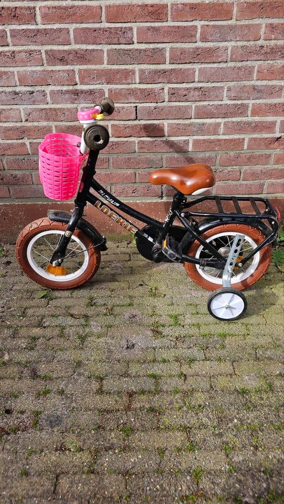 Loekie 12 inch fietsje met zijwieltjes, Ophalen, Gebruikt, Minder dan 16 inch, Zijwieltjes