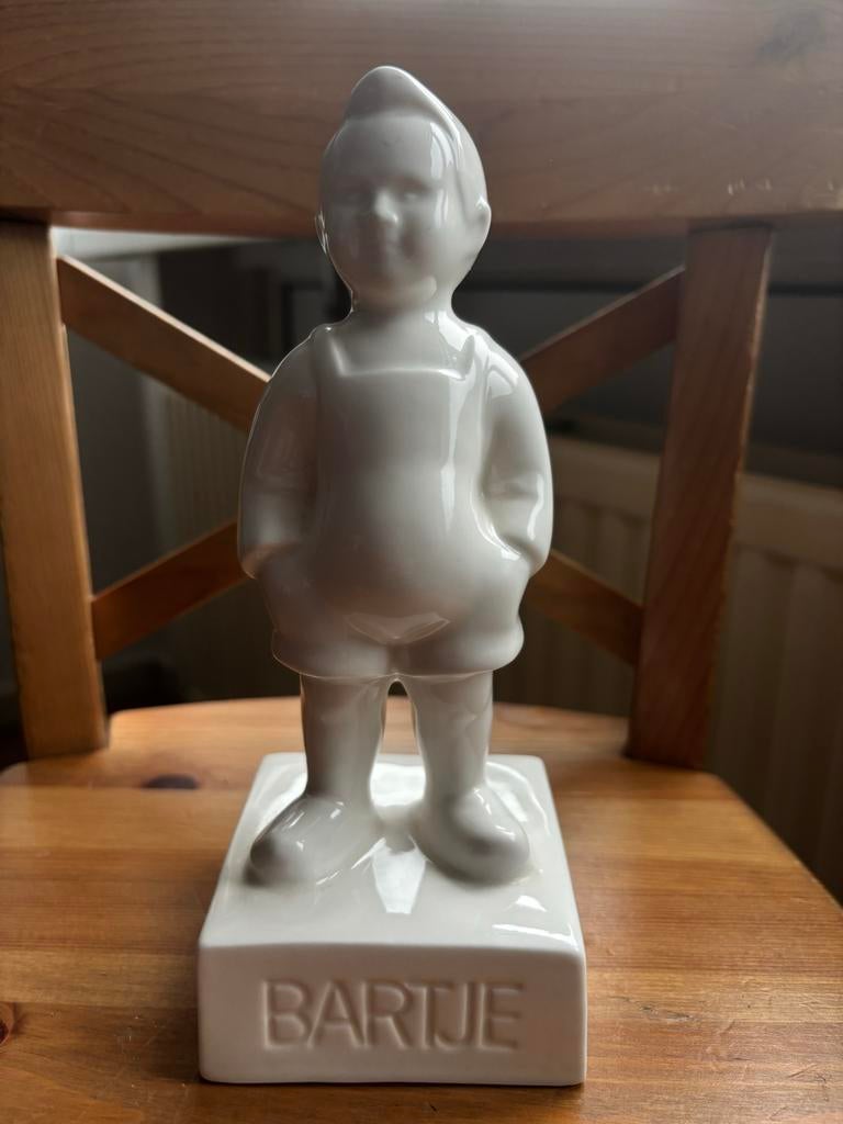 Roomwitte porseleinen Bartje beeldje - Geharo Collection, Ophalen, Zo goed als nieuw, Mens