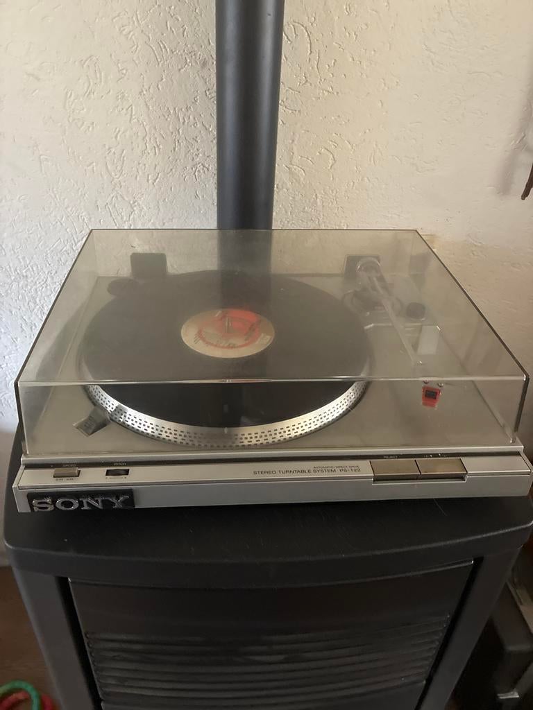 Sony PS-T22 Stereo Draaitafel Systeem - Automatisch, Gebruikt, Pitch-regelaar, Ophalen of Verzenden, Platenspeler