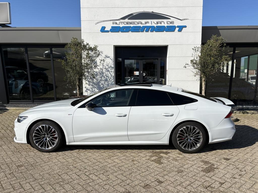 Audi A7 Sportback Sportback 55 TFSI-e Quattro | Competition, Gebruikt, Euro 6, Wit, Leder