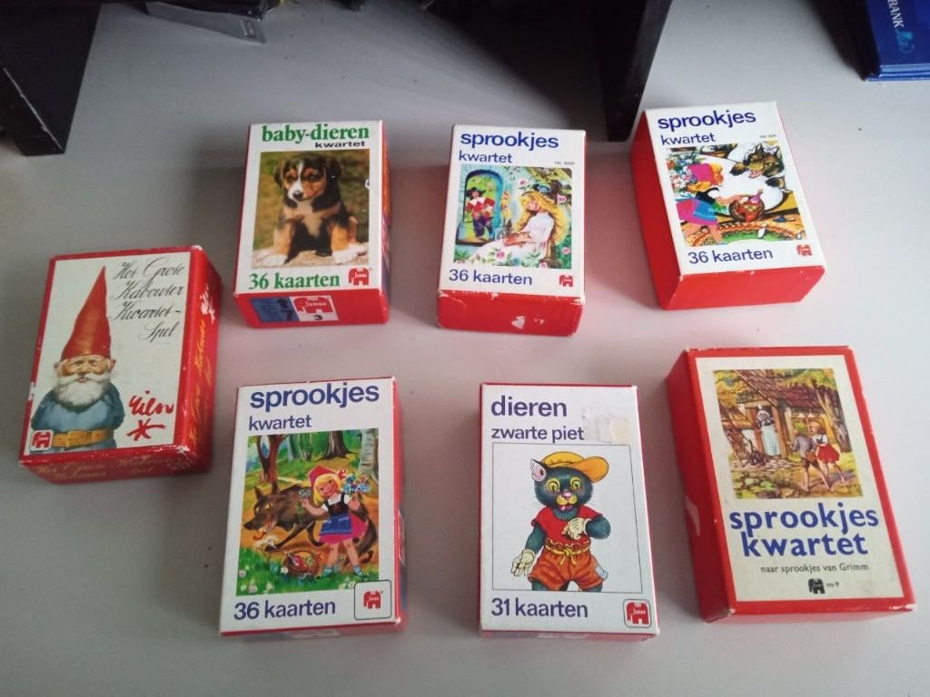 16 Jumbo kwartet spellen, bieden, Ophalen of Verzenden, Gebruikt, Kwartet(ten)