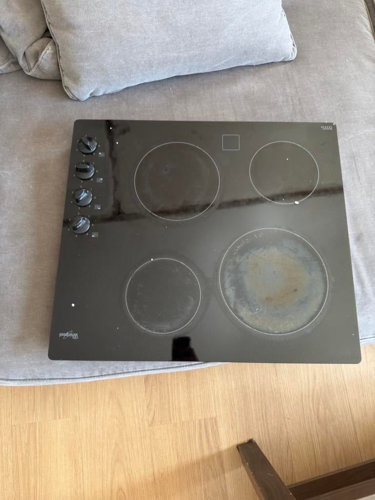 Inbouw Ceramic kookplaat Whirpool, Witgoed en Apparatuur, Kookplaten, Zo goed als nieuw, Gas, Vrijstaand, 4 kookzones