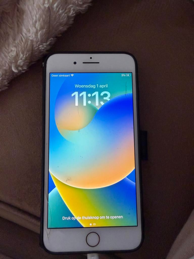 iPhone 8 Plus 64GB, Telecommunicatie, Mobiele telefoons | Apple iPhone, Ophalen, Gebruikt, IPhone 8 Plus, Wit