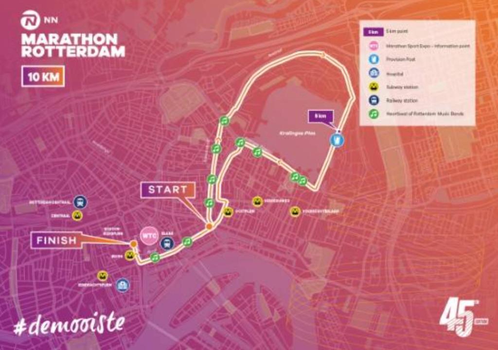 1/4 marathon rotterdam 2 startbewijzen, Ophalen of Verzenden, Nieuw, Overige typen, Overige merken