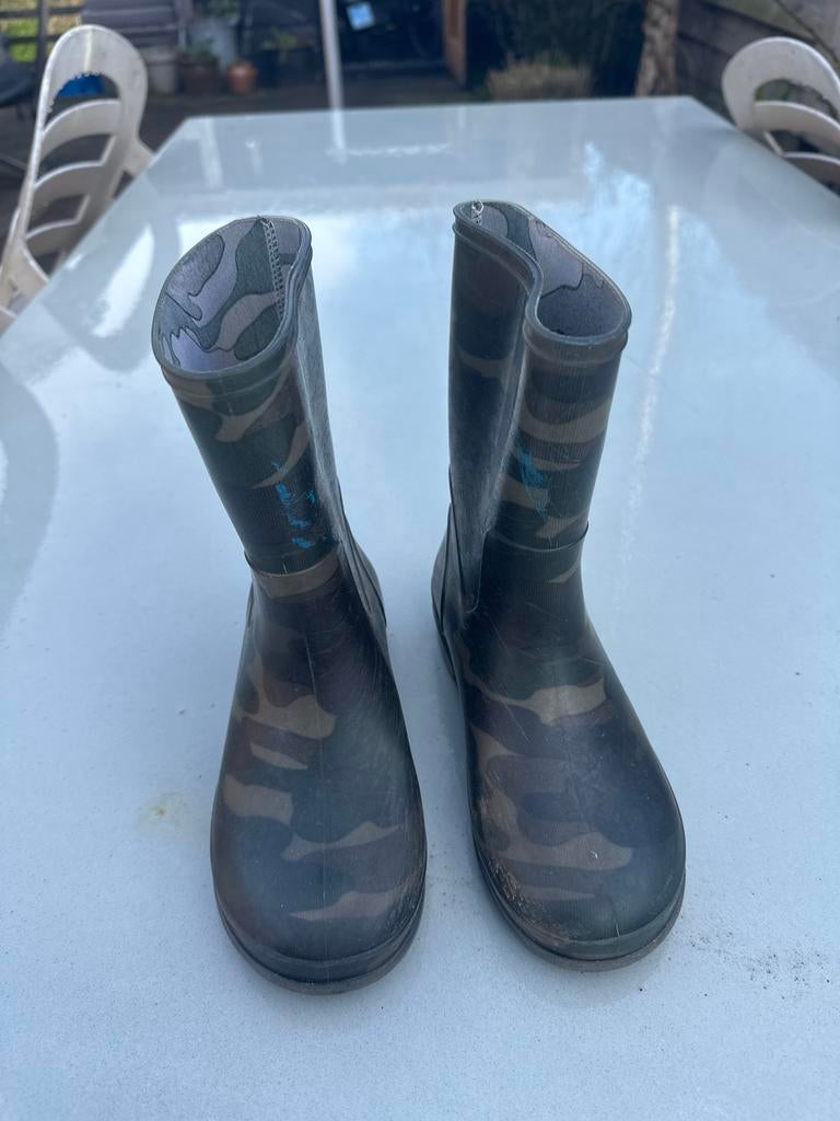 Regenlaarzen camouflage maat 30/31, Ophalen, Gebruikt, Jongen of Meisje, Laarzen