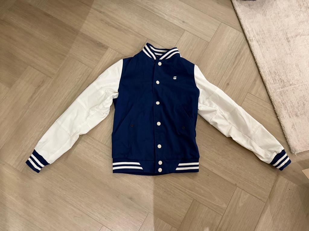 G-Star Baseball Jack Maat S Blauw Zwart - Zo goed als nieuw, Ophalen of Verzenden, Zo goed als nieuw, Maat 46 (S) of kleiner, Blauw