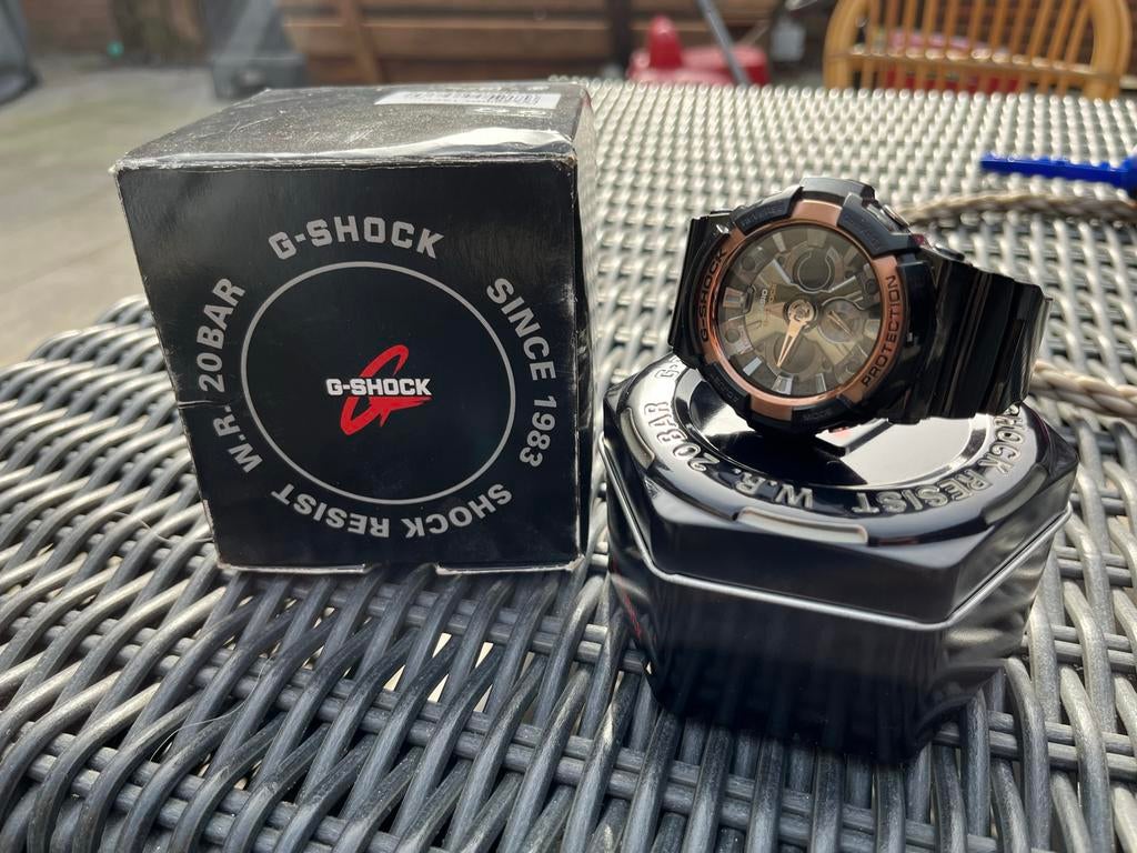 Casio G-Shock GA-200RG-1AER Horloge - Zwart/Roségoud, Sieraden, Tassen en Uiterlijk, Horloges | Heren, Casio, Kunststof, Polshorloge