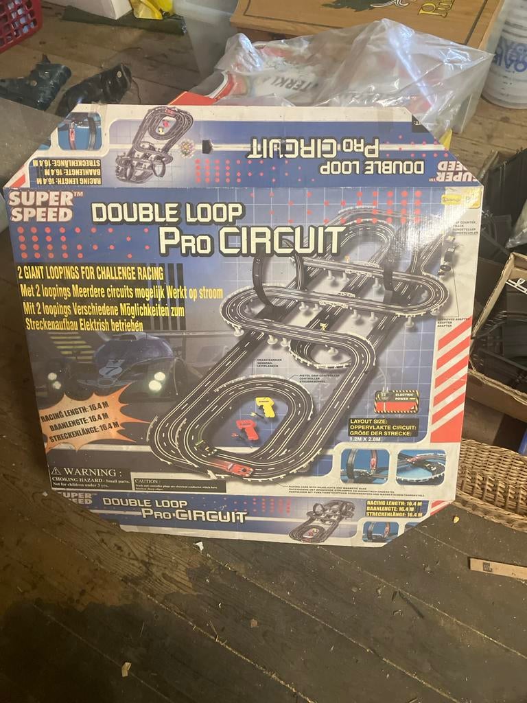 Super Speed Double Loop Pro Circuit Racebaan, Kinderen en Baby's, Speelgoed | Racebanen, Met looping, Elektrisch, Ophalen, Overige merken