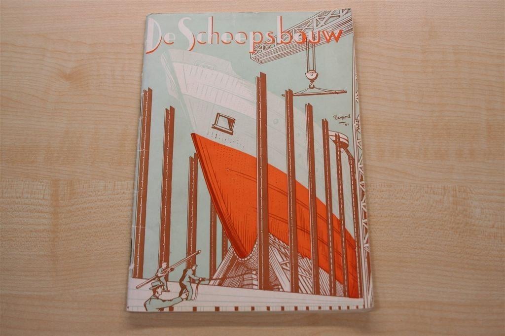 De scheepsbouw [1956] — St. Onderwijstentoonstellingen, Verzamelen, Scheepvaart, Gebruikt, N.v.t., Ophalen of Verzenden, N.v.t.