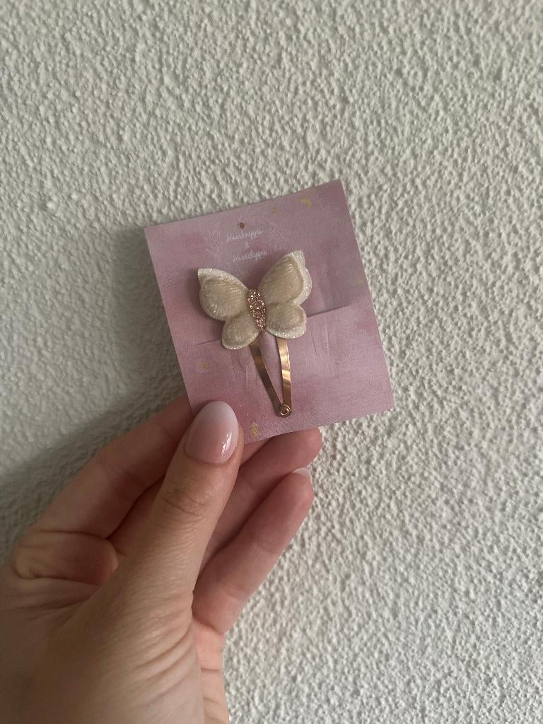Haarknipjes & haarclipjes klikklak 4 cm met vlinder, Ophalen of Verzenden, Nieuw, Haarknipjes & haarclipjes