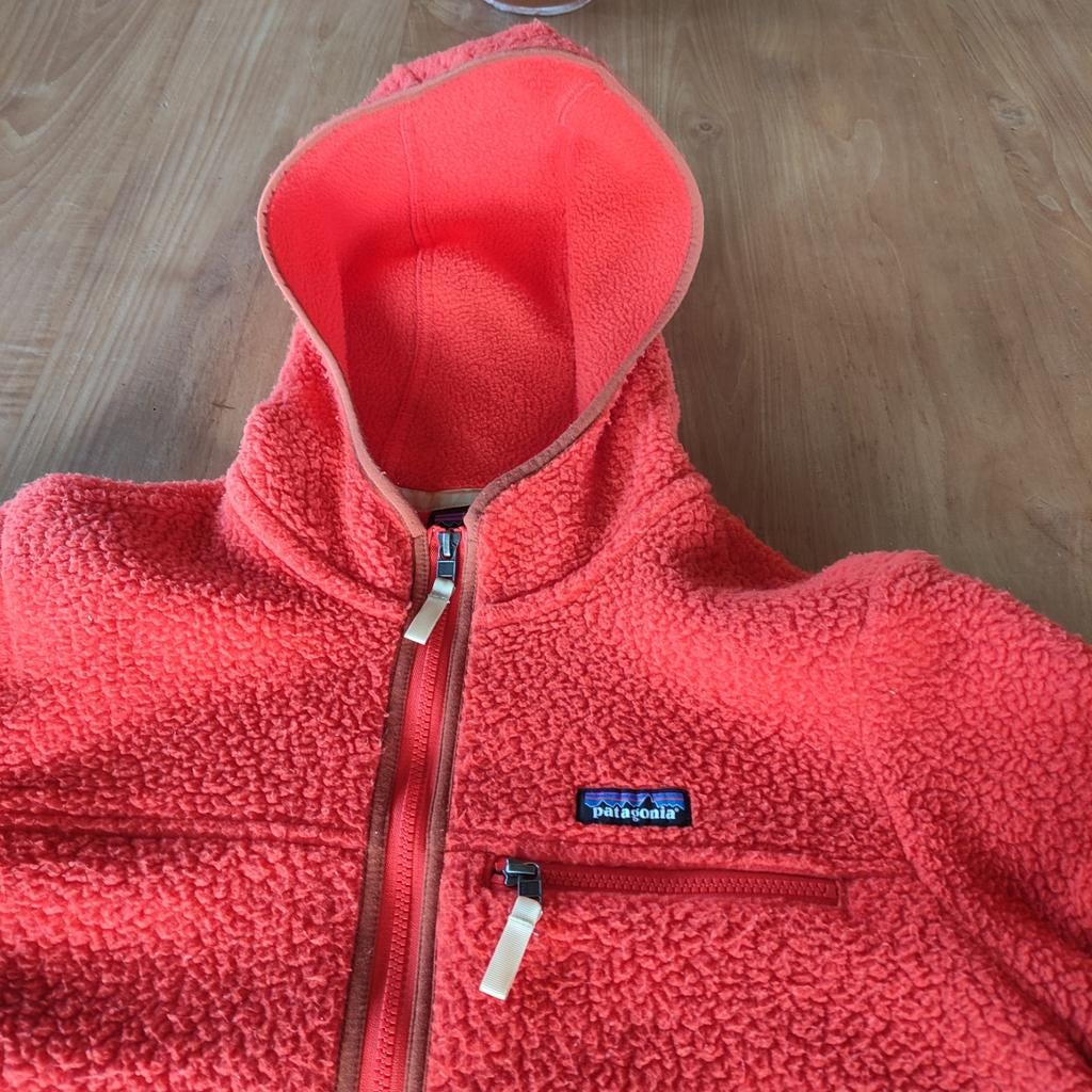 Patagonia Womans Retro Pile Hoody Fleece vest, L, Patagonia, Oranje, Ophalen of Verzenden, Gedragen