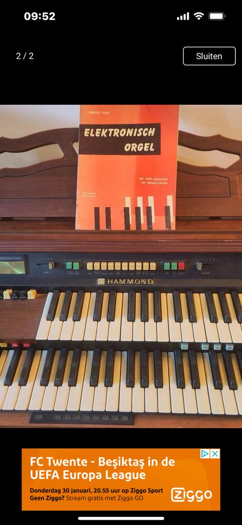 Orgel hammond, Muziek en Instrumenten, Ophalen of Verzenden, Gebruikt, 2 klavieren