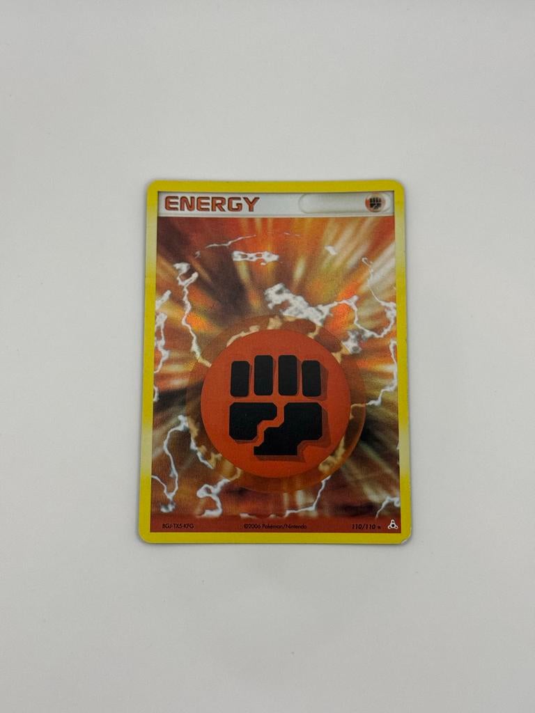 Fighting Energy, 110/110, EX Holon Phantoms, Reverse Holo, Ophalen of Verzenden, Zo goed als nieuw, Losse kaart