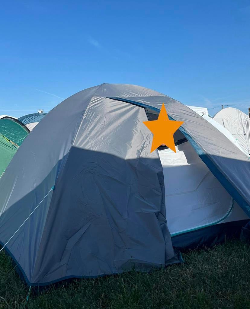 Decathlon Quechua 3 persoons tent MH100, Caravans en Kamperen, Tenten, Ophalen, Zo goed als nieuw, Tot en met 3