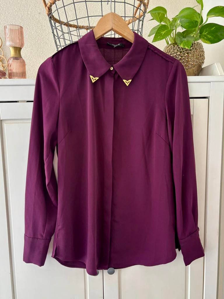 Nikkie paarse blouse maat 36, Ophalen of Verzenden, Zo goed als nieuw, Maat 36 (S), Paars