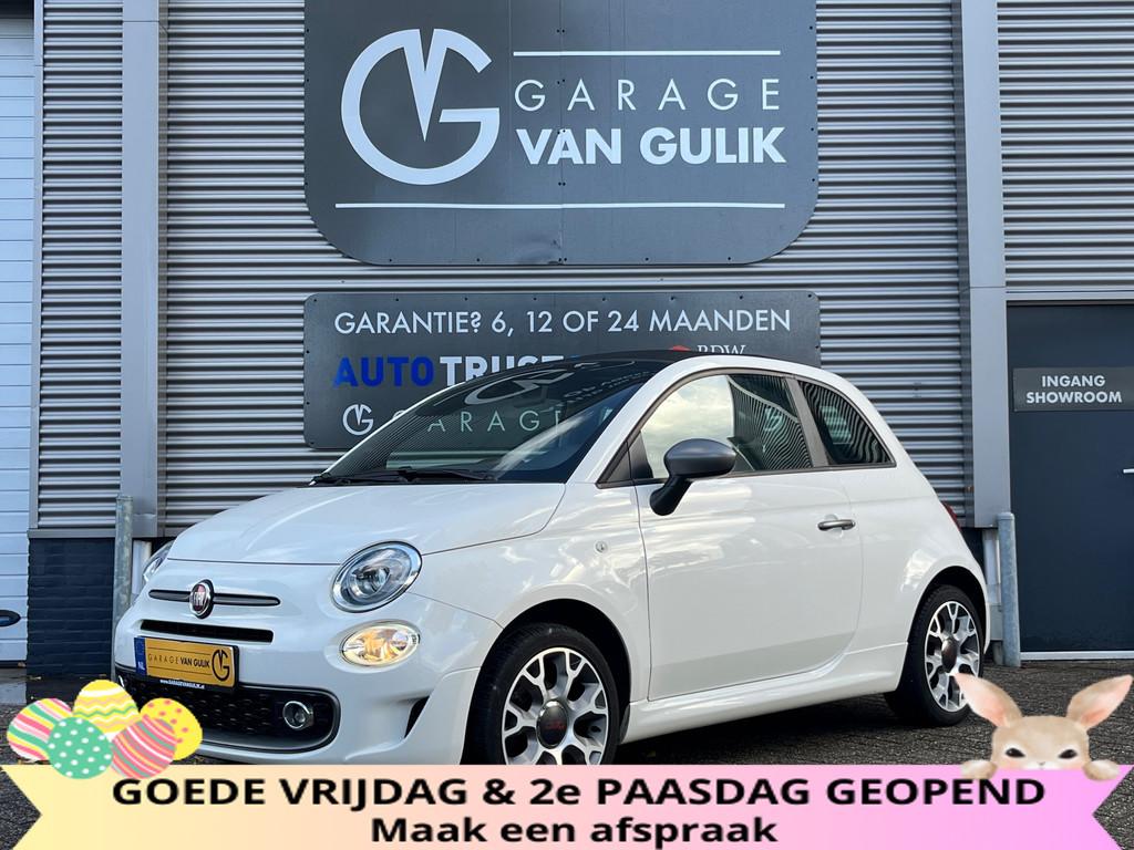 Fiat 500 1.2 Cabrio 69PK Trekhaak,CarPlay,Airco,Cruise,Isofi, Voorwielaandrijving, Gebruikt, 4 cilinders, 4 stoelen