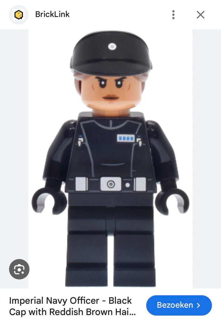 Lego Star Wars Imperial Navy Officer SW1465 uit 75419 NIEUW, Star Wars, Lego, Nieuw, Ophalen of Verzenden