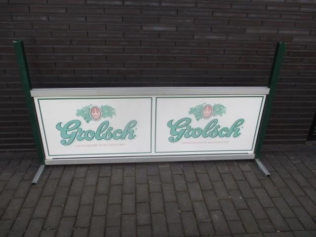 Grolsch hanglamp 30 €-- grolsch windscherm -- scherm Mancave, Verzamelen, Biermerken, Ophalen, Zo goed als nieuw, Overige typen