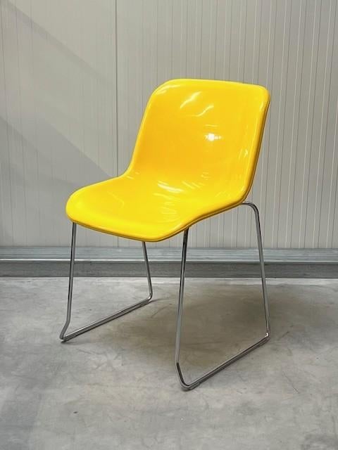Artifort Spirit stoelen 13x vintage geel groen prijs p/stuk, Gebruikt, Overige kleuren, NL, Artifort