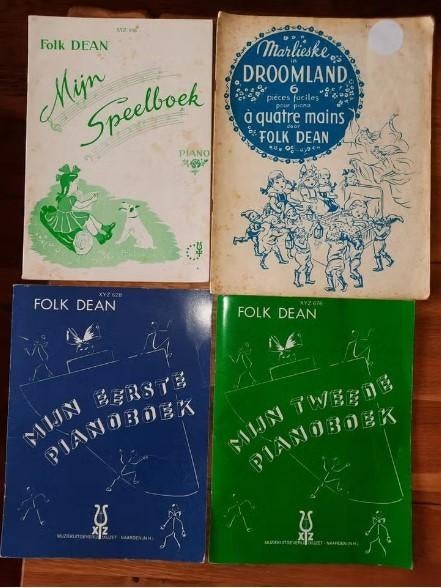 Folk Dean piano -Mijn eerste pianoboek+ tweede pianoboek + 2, Muziek en Instrumenten, Bladmuziek, Gebruikt, Klassiek, Les of Cursus