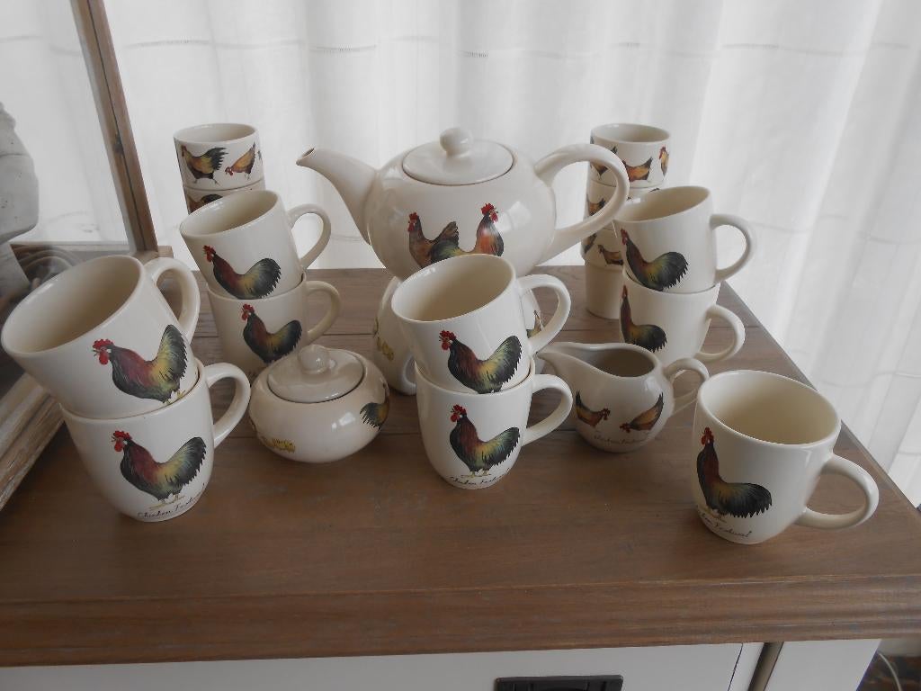 servies van Jet( Afbeelding Kip)zo goed als nieuw, Ophalen, Overige typen, Zo goed als nieuw, Overige stijlen