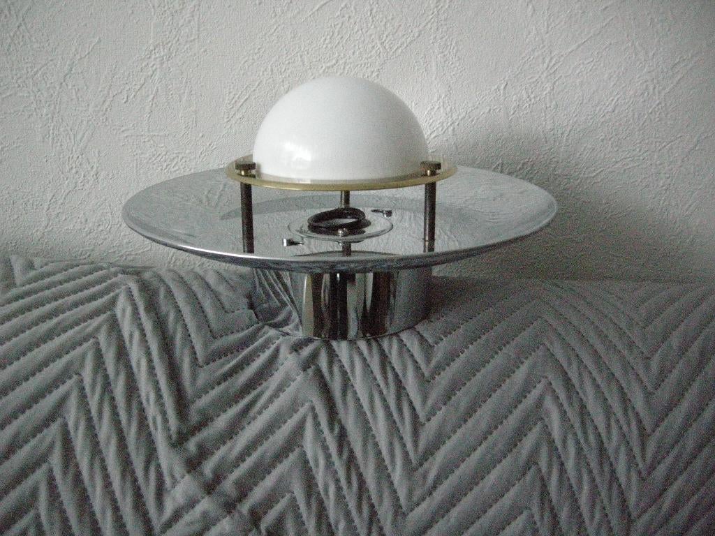 Plafondlamp wandlamp space age UFO Ikea - zgan, Ophalen, Zo goed als nieuw, Metaal, Space age UFO IKea