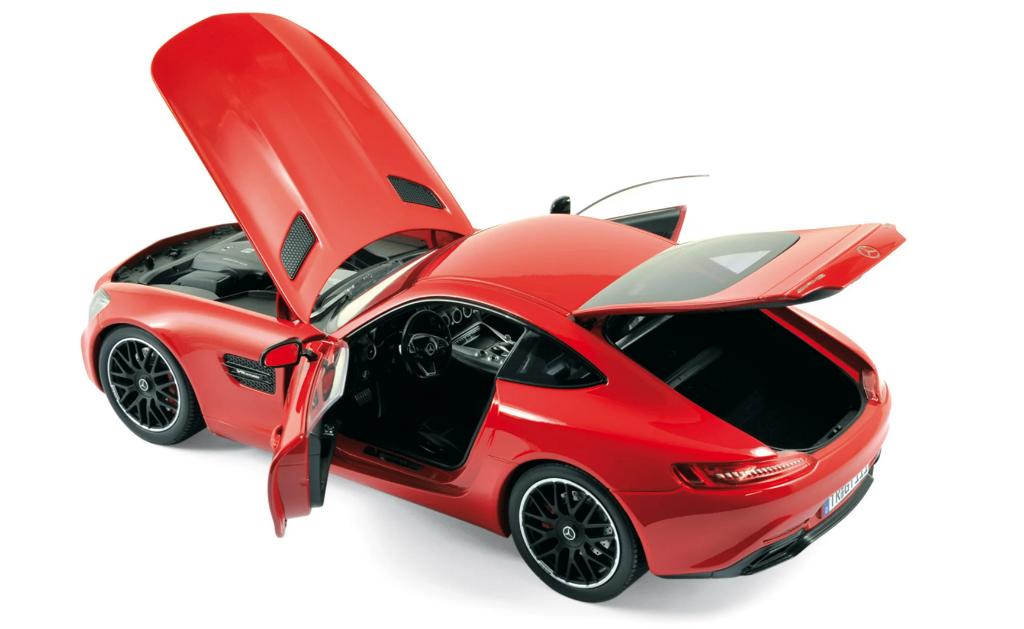 MERCEDES AMG GT 2015 rood schaal 1/18 NOREV ref: 183496, Verzenden, Nieuw, Auto, Norev