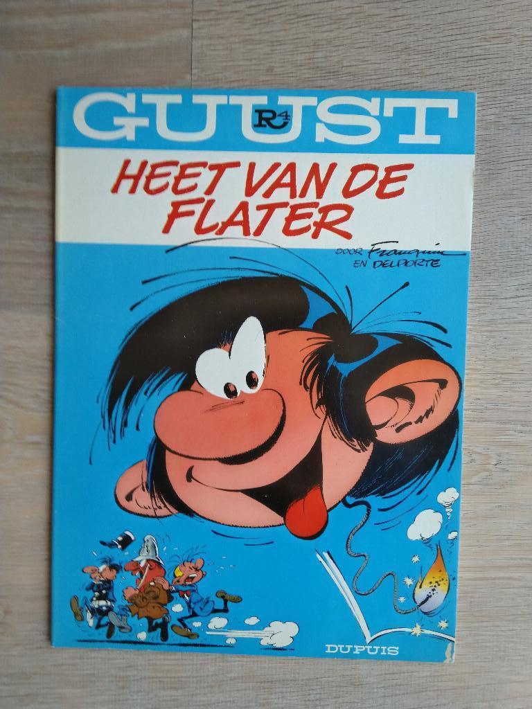 Guust - Heet van de flater (deel 4), Gelezen, Eén stripboek, Ophalen of Verzenden, Franquin