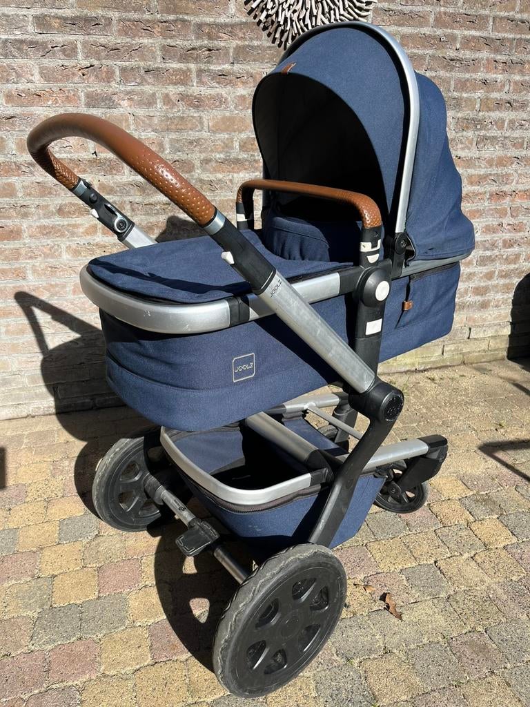 Kinderwagen Joolz Day 3 blauw/bruin, Gebruikt, Verstelbare duwstang, Combiwagen, Ophalen