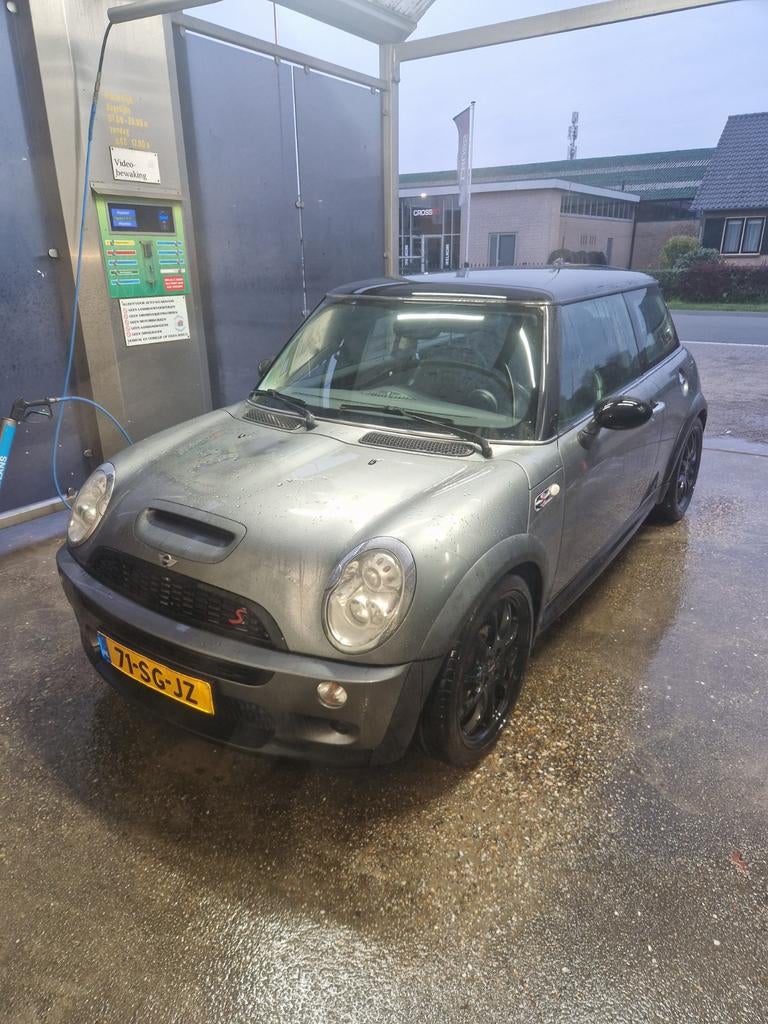 Mini 1.6 16V Cooper S 2006 Grijs, Voorwielaandrijving, Zwart, 4 cilinders, Leder en Stof