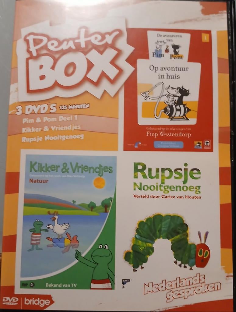Kinder dvd.s 4 stuks zie foto.pakket 141, Alle leeftijden, Ophalen of Verzenden, Zo goed als nieuw