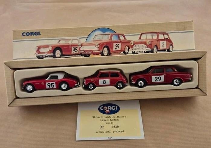 Corgi Toys Alpine Set 97709 Mini Austin Healey Ford Cortina, Ophalen of Verzenden, Zo goed als nieuw, Auto, Overige merken