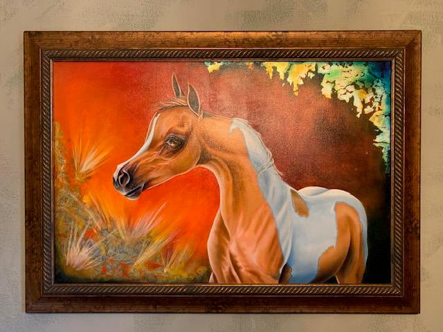 Origineel paarden schilderij – Elizabeth Sage (2012), Ophalen