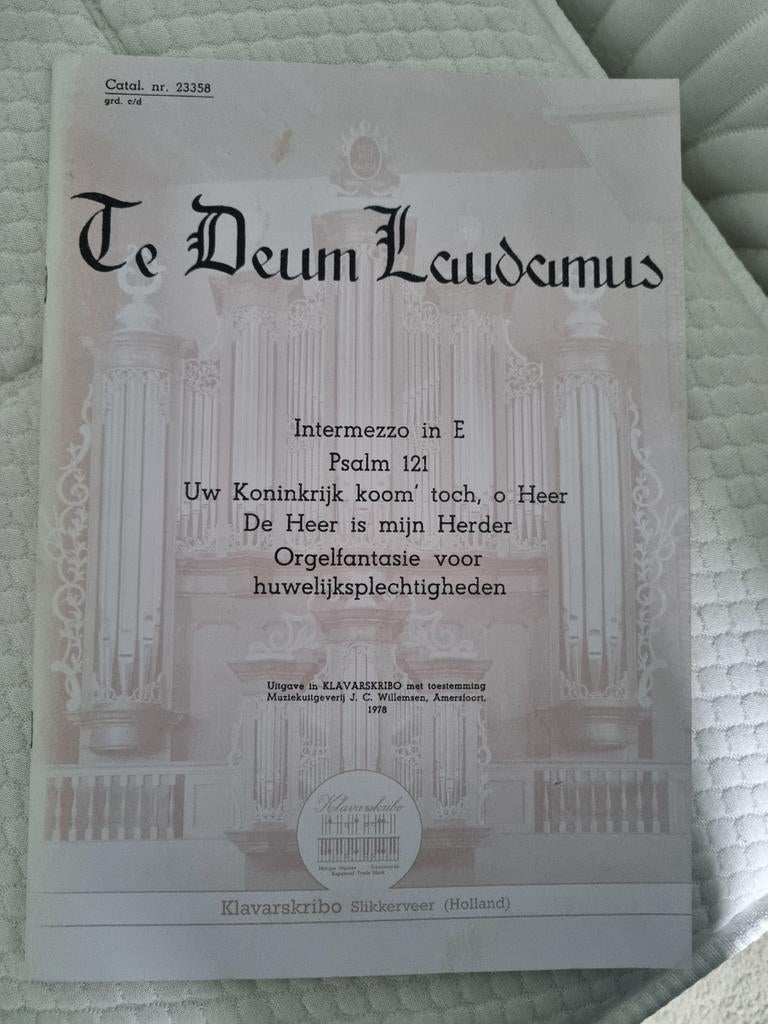 Klavarskribo Ye Deum Laudanus, div komponisten, Ophalen of Verzenden, Artiest of Componist, Religie en Gospel