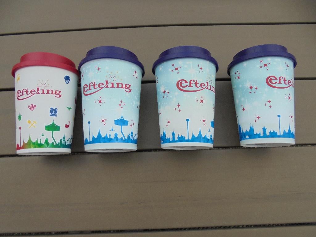 3 stuks Efteling bekers, Verzamelen, Efteling, Ophalen of Verzenden, Zo goed als nieuw, Gebruiksvoorwerp