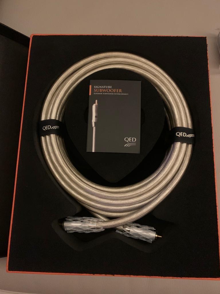 QED Signature Subwoofer Kabel 6 meter | High-End Zeldzaam, Ophalen, Gebruikt