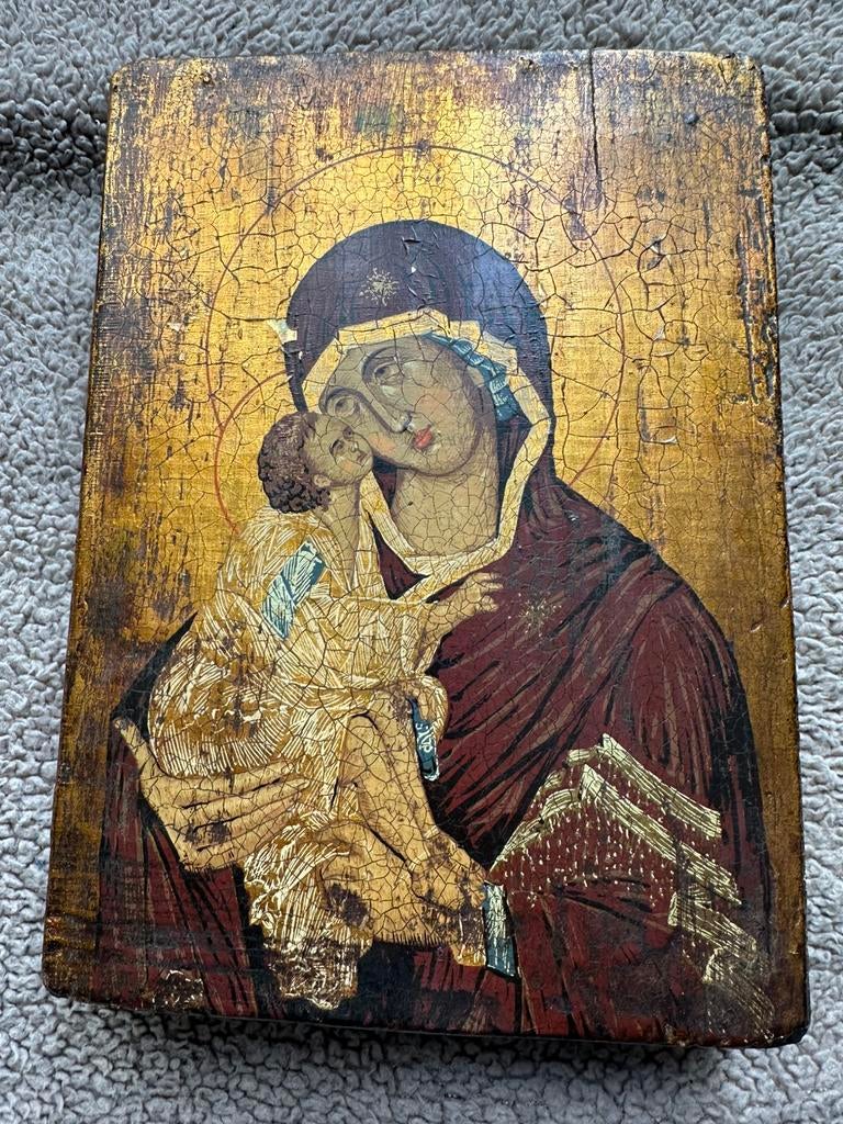 antieke Russische icoon, Ophalen of Verzenden, Zo goed als nieuw