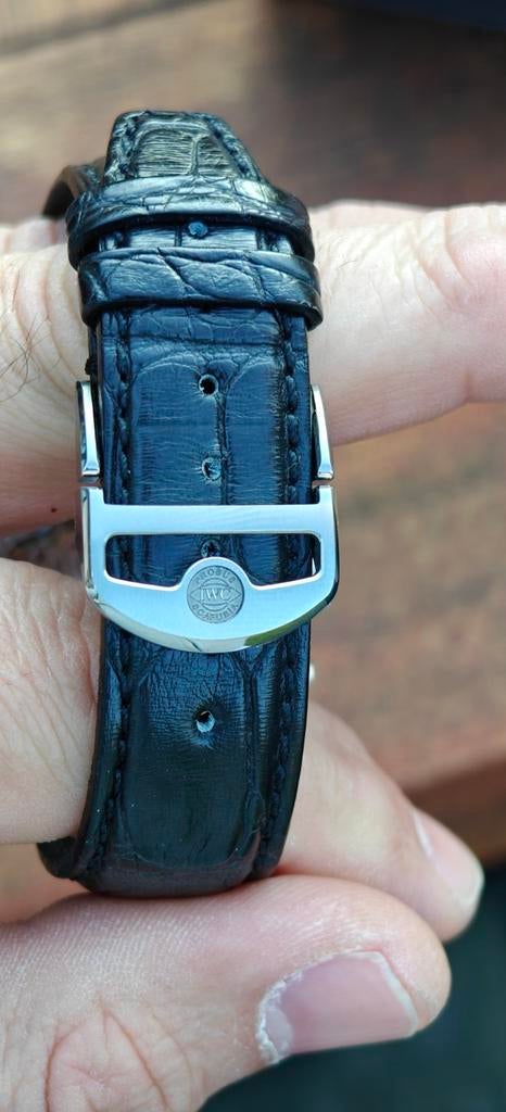 IWC Portuguese Chronograph - IW371606 - blauw - 2022, Ophalen of Verzenden, Zo goed als nieuw, Leer, Overige merken