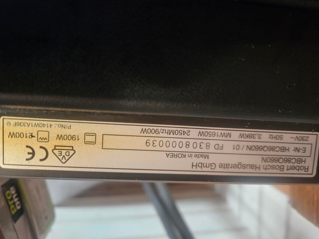 Bosch combi oven(inbouw), Ophalen of Verzenden, 45 tot 60 cm