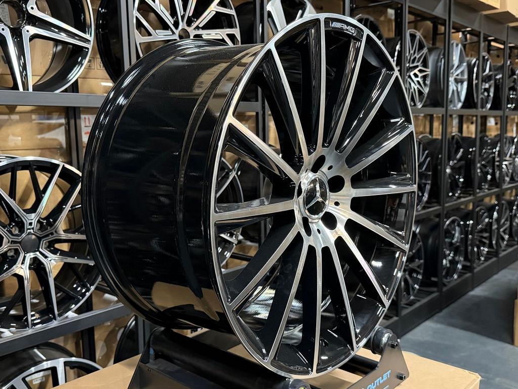 21'' Mercedes AMG Look velgen C E S CLA GLC GLE KLASSE NIEUW, Gebruikt, Velg(en), -, -