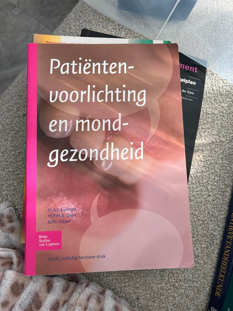 Patiëntenvoorlichting en mondgezondheid studieboek, Boeken, Ophalen of Verzenden, Beta, Zo goed als nieuw, HBO