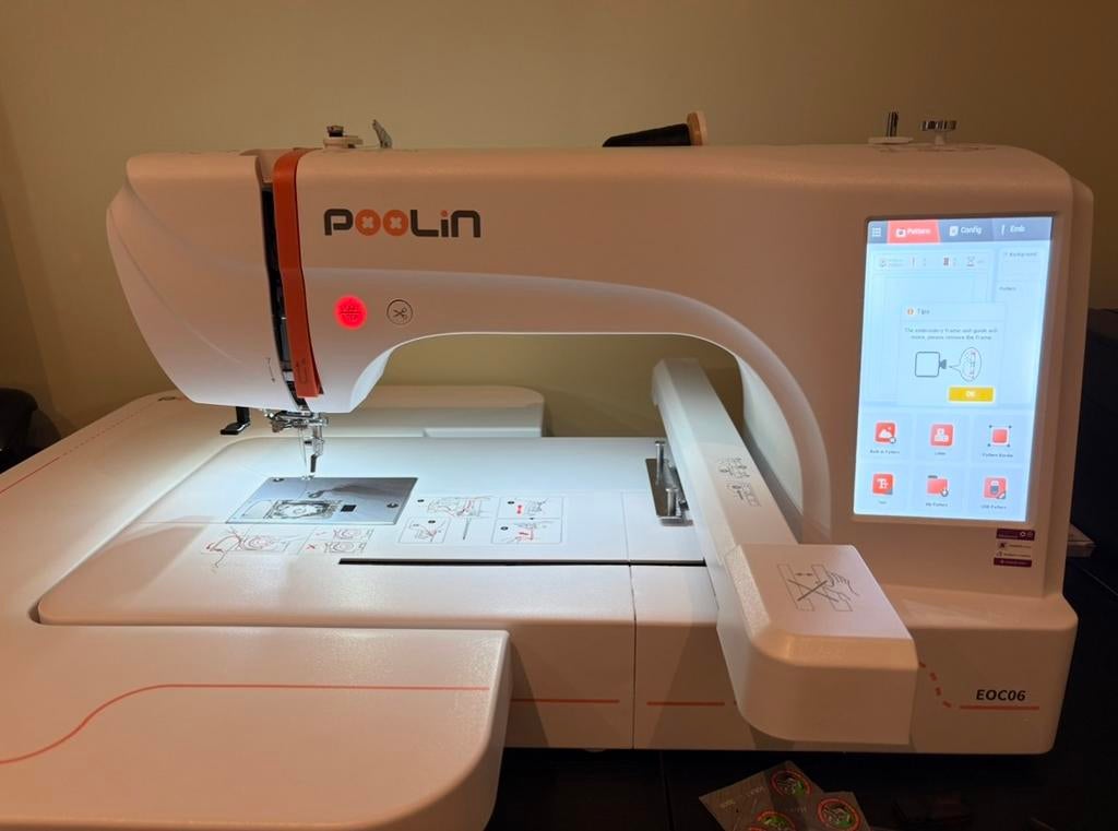 Poolin EC06 borduurmachine embroidery borduren druk, Hobby en Vrije tijd, Borduren en Borduurmachines, Ophalen of Verzenden, Zo goed als nieuw